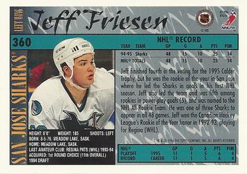 1995-96 Topps #360 Jeff Friesen Back