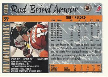 1995-96 Topps #39 Rod Brind'Amour Back