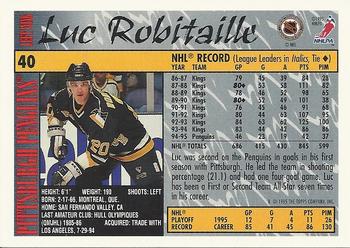 1995-96 Topps #40 Luc Robitaille Back