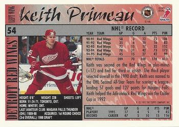 1995-96 Topps #54 Keith Primeau Back