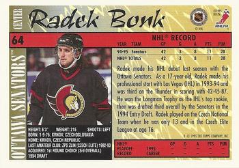 1995-96 Topps #64 Radek Bonk Back