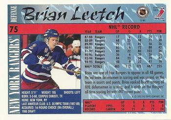 1995-96 Topps #75 Brian Leetch Back