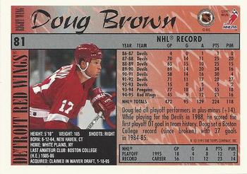 1995-96 Topps #81 Doug Brown Back