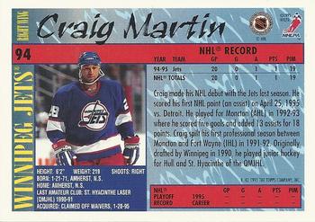 1995-96 Topps #94 Craig Martin Back
