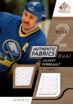 2008-09 SP Game Used - Authentic Fabrics Dual Gold #AF-GP Gilbert Perreault  Front