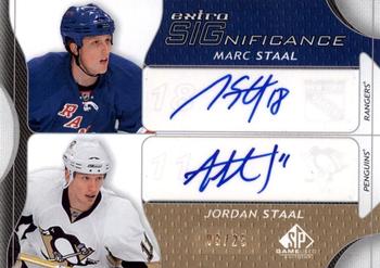 2008-09 SP Game Used - Extra SIGnificance #XSG-MJ Marc Staal / Jordan Staal  Front