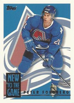 1995-96 Topps - New to the Game #10NG Peter Forsberg Front
