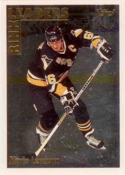1995-96 Topps - Rink Leaders #2RL Mario Lemieux Front