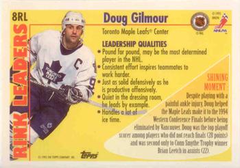 1995-96 Topps - Rink Leaders #8RL Doug Gilmour Back