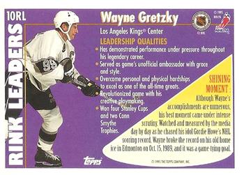 1995-96 Topps - Rink Leaders #10RL Wayne Gretzky Back