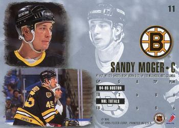 1995-96 Ultra #11 Sandy Moger Back