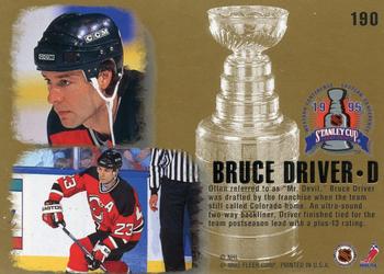 1995-96 Ultra #190 Bruce Driver Back