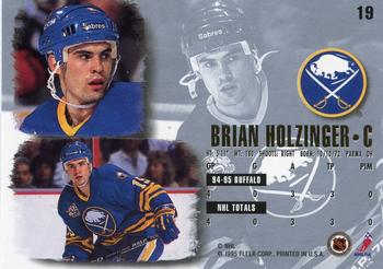 1995-96 Ultra #19 Brian Holzinger Back