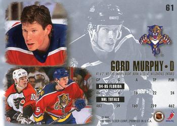 1995-96 Ultra #61 Gord Murphy Back