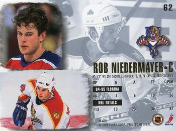 1995-96 Ultra #62 Rob Niedermayer Back