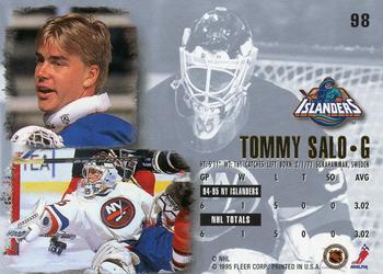 1995-96 Ultra #98 Tommy Salo Back