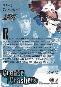 1995-96 Ultra - Crease Crashers #19 Rick Tocchet Back