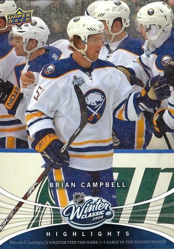 2008-09 Upper Deck - Winter Classic Highlights Jumbo #WAL8 Brian Campbell  Front