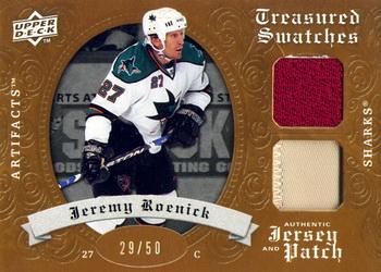 2008-09 Upper Deck Artifacts - Treasured Swatches Jersey / Patch Combo #TSD-JR Jeremy Roenick  Front