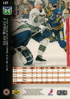 1995-96 Upper Deck #137 Glen Wesley Back