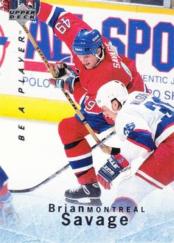 1995-96 Upper Deck Be a Player #138 Brian Savage Front