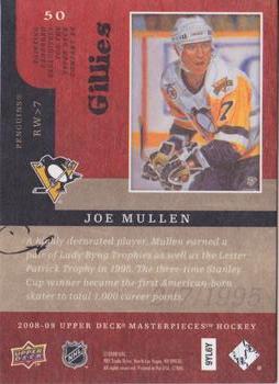 2008-09 Upper Deck Masterpieces - Brown #50 Joe Mullen Back