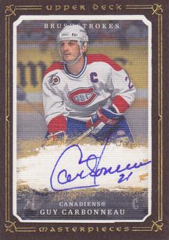 2008-09 Upper Deck Masterpieces - Brushstrokes Brown #MB-CA Guy Carbonneau  Front