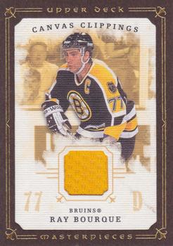 2008-09 Upper Deck Masterpieces - Canvas Clippings Brown #CC-RB2 Ray Bourque  Front