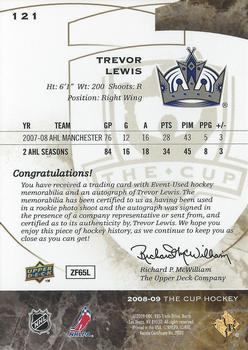 2008-09 Upper Deck The Cup - Gold Rainbow #121 Trevor Lewis Back