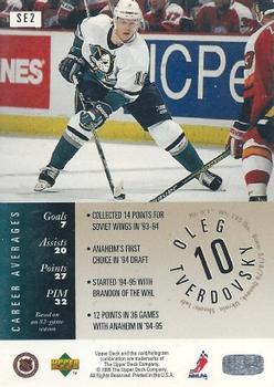 1995-96 Upper Deck - Special Edition #SE2 Oleg Tverdovsky Back