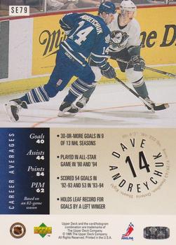 1995-96 Upper Deck - Special Edition #SE79 Dave Andreychuk Back