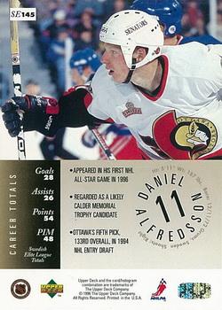 1995-96 Upper Deck - Special Edition #SE145 Daniel Alfredsson Back
