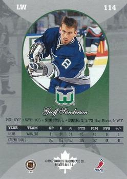 1996-97 Donruss Canadian Ice #114 Geoff Sanderson Back
