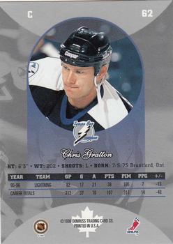 1996-97 Donruss Canadian Ice #62 Chris Gratton Back