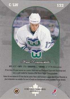 1996-97 Donruss Canadian Ice #122 Hnat Domenichelli Back