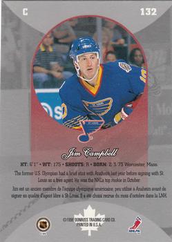 1996-97 Donruss Canadian Ice #132 Jim Campbell Back