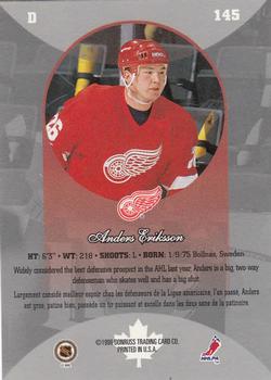 1996-97 Donruss Canadian Ice #145 Anders Eriksson Back