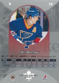 1996-97 Donruss Canadian Ice #15 Al MacInnis Back