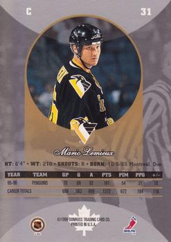 1996-97 Donruss Canadian Ice #31 Mario Lemieux Back