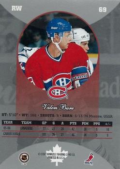 1996-97 Donruss Canadian Ice #69 Valeri Bure Back