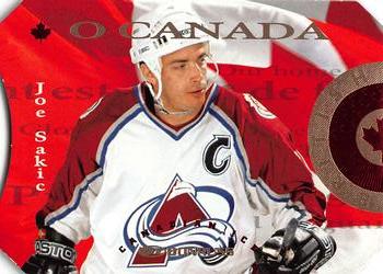 1996-97 Donruss Canadian Ice - O Canada #1 Joe Sakic Front