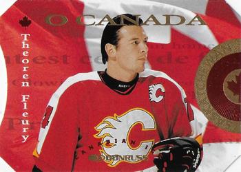 1996-97 Donruss Canadian Ice - O Canada #5 Theoren Fleury Front
