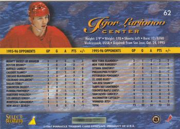 1996-97 Select Certified #62 Igor Larionov Back