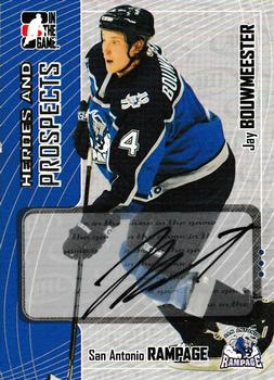 2005-06 In The Game Heroes and Prospects - Autographs #A-JBO Jay Bouwmeester Front