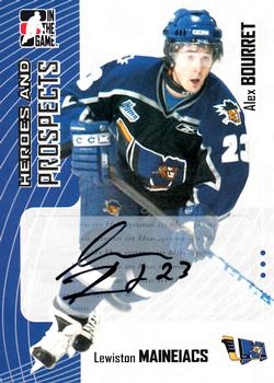2005-06 In The Game Heroes and Prospects - Autographs #A-AB Alex Bourret Front