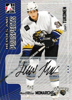 2005-06 In The Game Heroes and Prospects - Autographs Series II #A-LT Lauri Tukonen Front