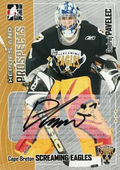 2005-06 In The Game Heroes and Prospects - Autographs Series II #A-OP Ondrej Pavelec Front