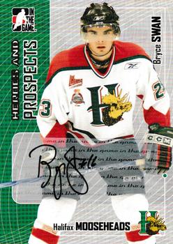 2005-06 In The Game Heroes and Prospects - Autographs Series II #A-BSW Bryce Swan Front