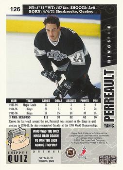 1996-97 Collector's Choice #126 Yanic Perreault Back