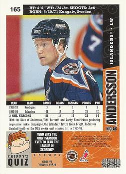 1996-97 Collector's Choice #165 Niklas Andersson Back